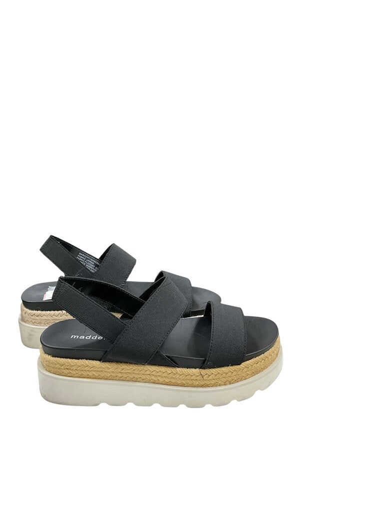 Madden Girl (6) Black Tan Wedge