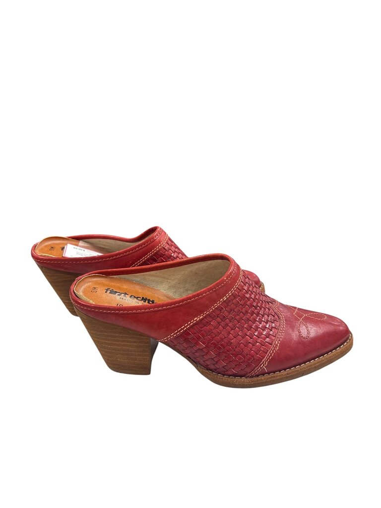 First Editions (9) Red Leather Mule