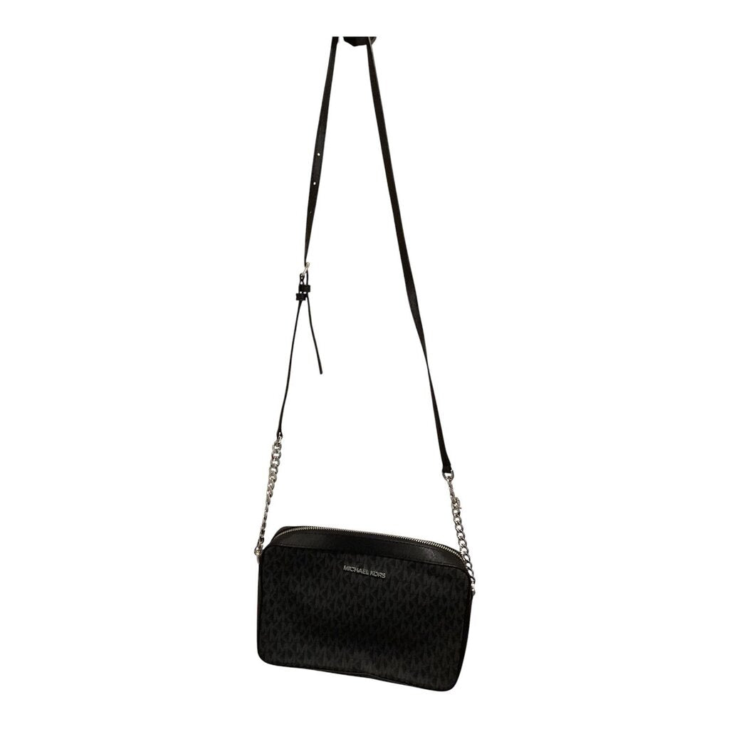 Michael Kors Black Monogrammed Crossbody