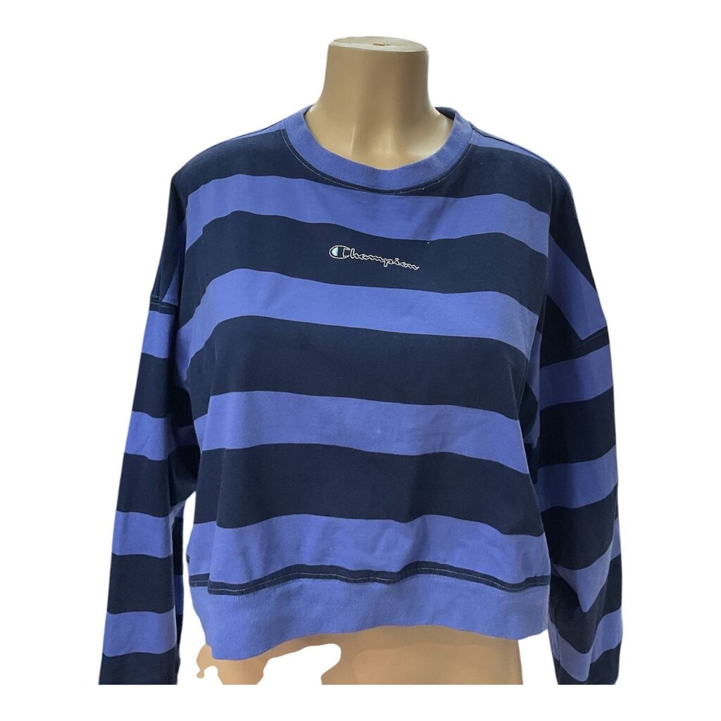 Champion (Med) Purple L/S Cropped Sweatshirt
