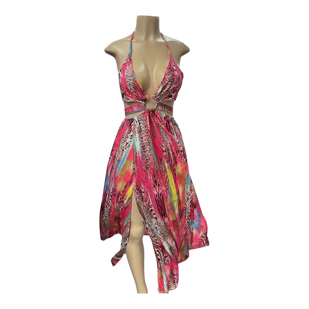 Pink (Med) Pretty Printed Long Sundress
