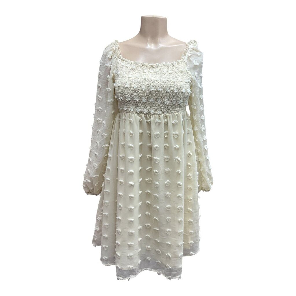 Yellow (MED) L/S Sheer and Short Dress