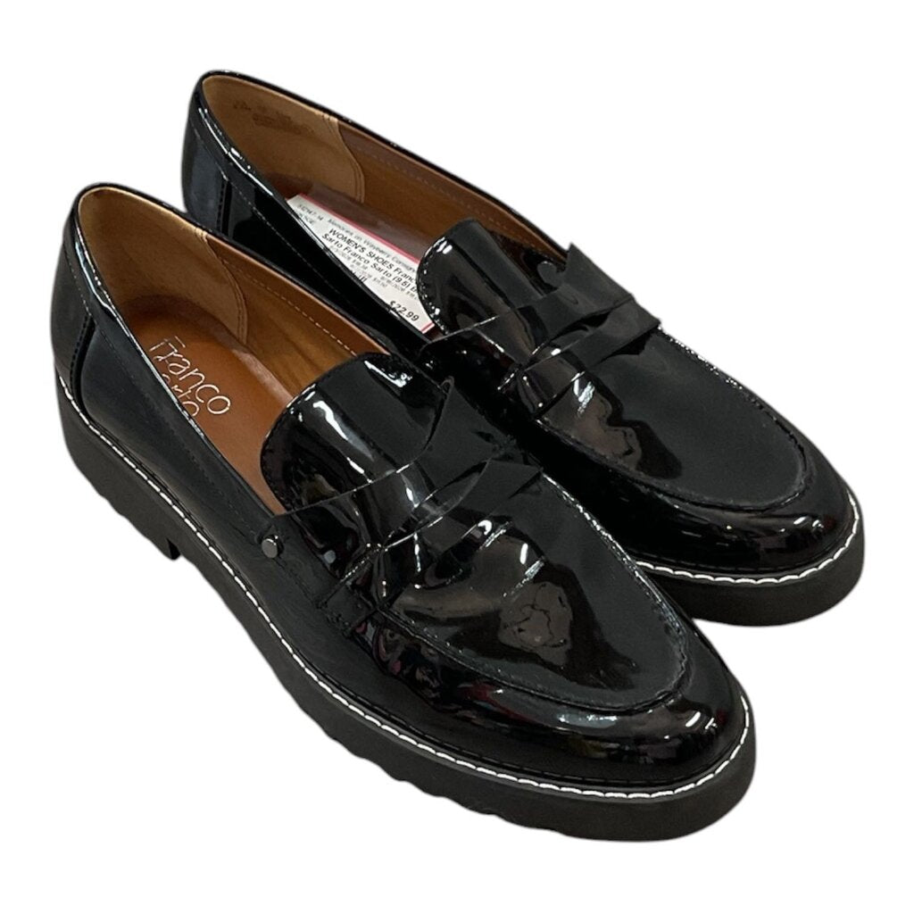 Franco Sarto (9.5) Black Patent Leather Loafer