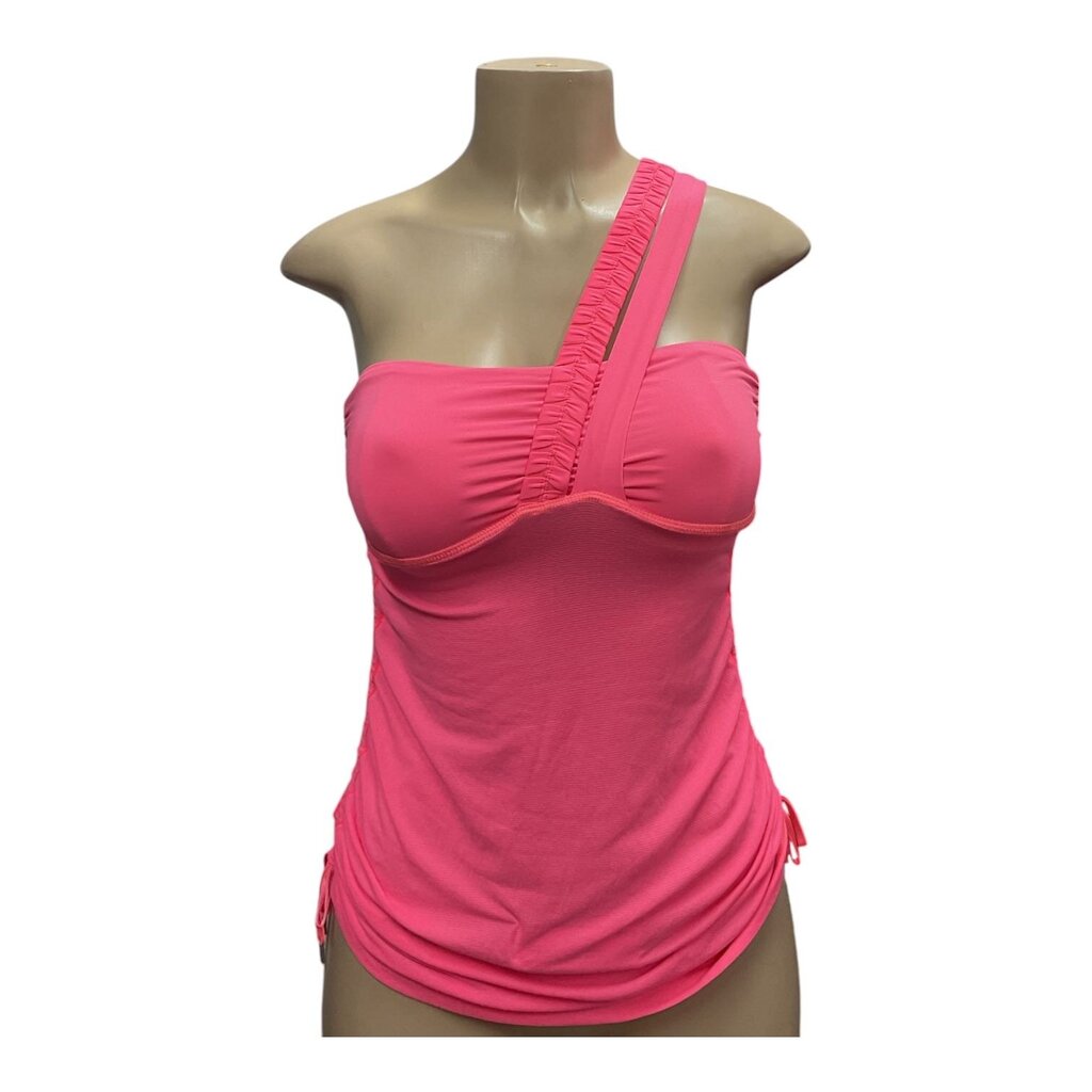 Lululemon (4) Coral Sleeveless Ruche Top