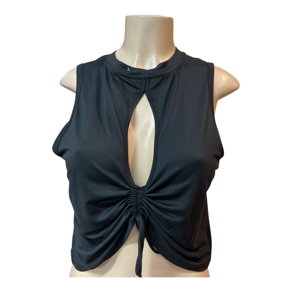 STRETCHTHERULES (M) black open back top
