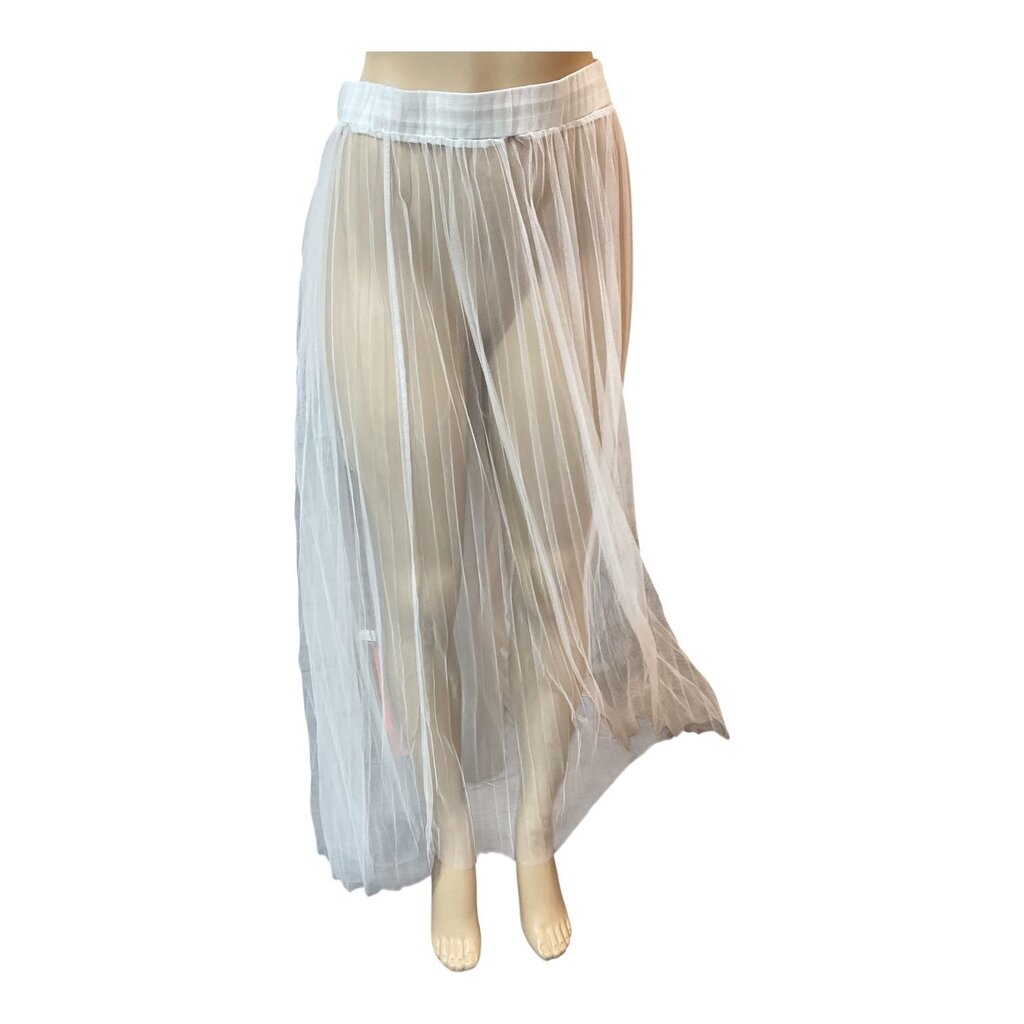 MOW (MED) white sheer coverup skirt