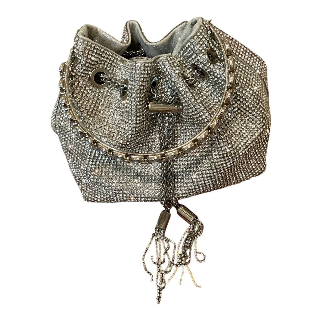 Silver Rhinestone Unique Design Bag