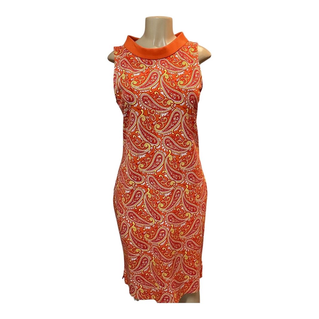 Talbots (Small) Sleeveless Paisley Midi Dress