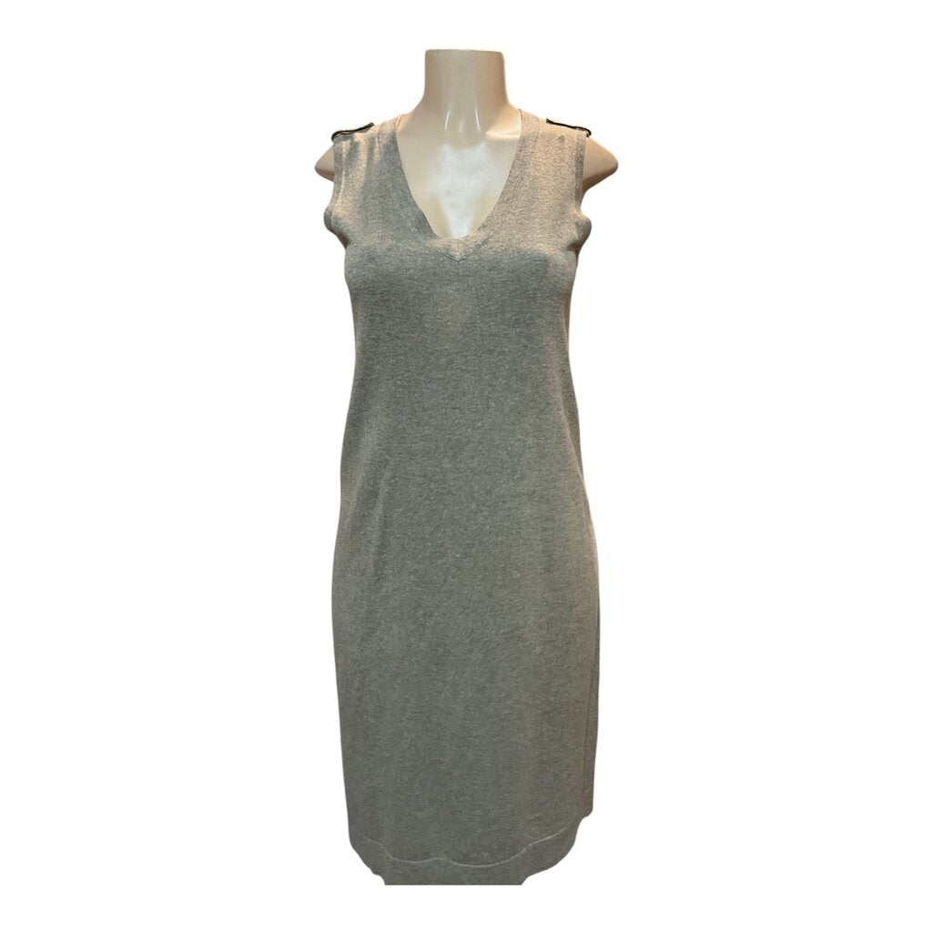 J Jill (Small) Wheat Sleeveless Dress Midi