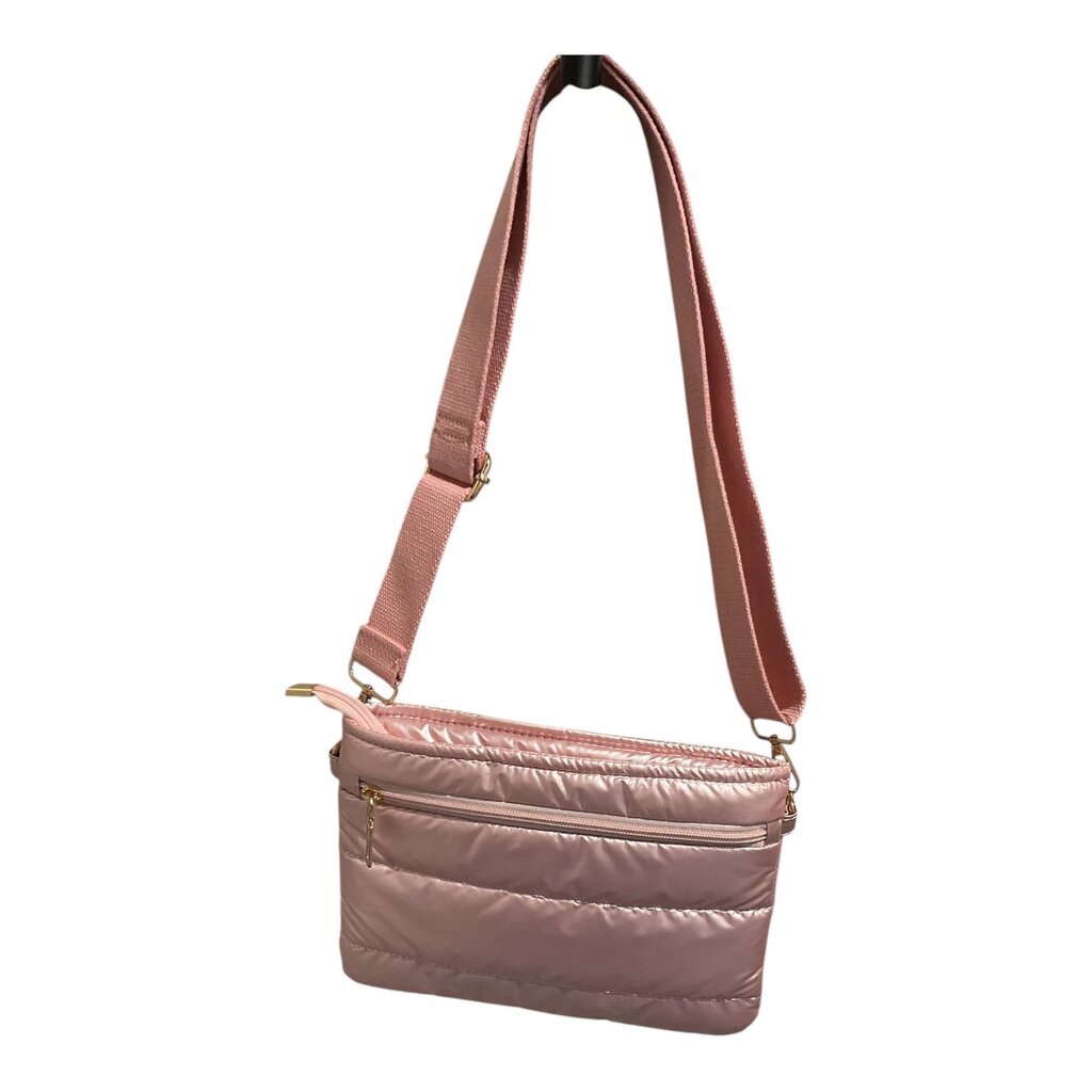 Pink Pleated Crossbody