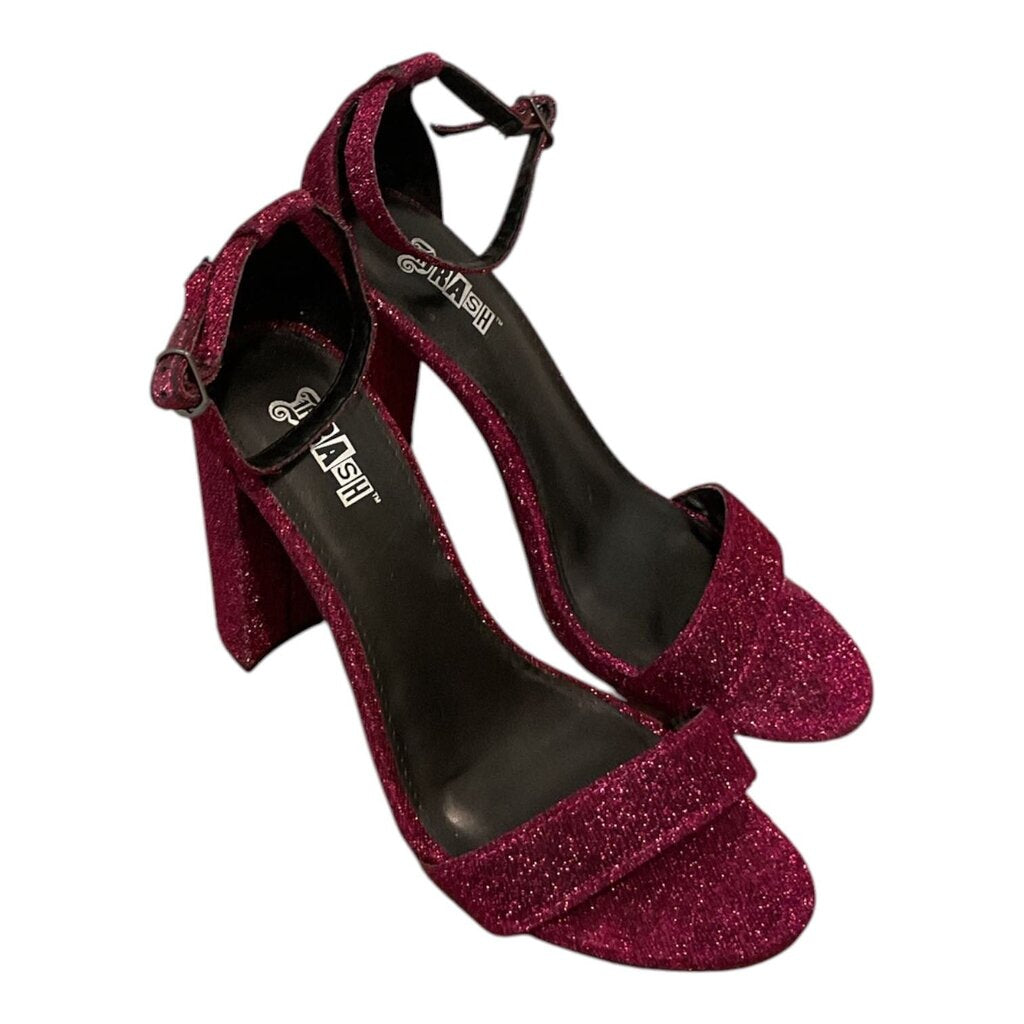 Brash (9) Magenta Sparkly Platform Heel