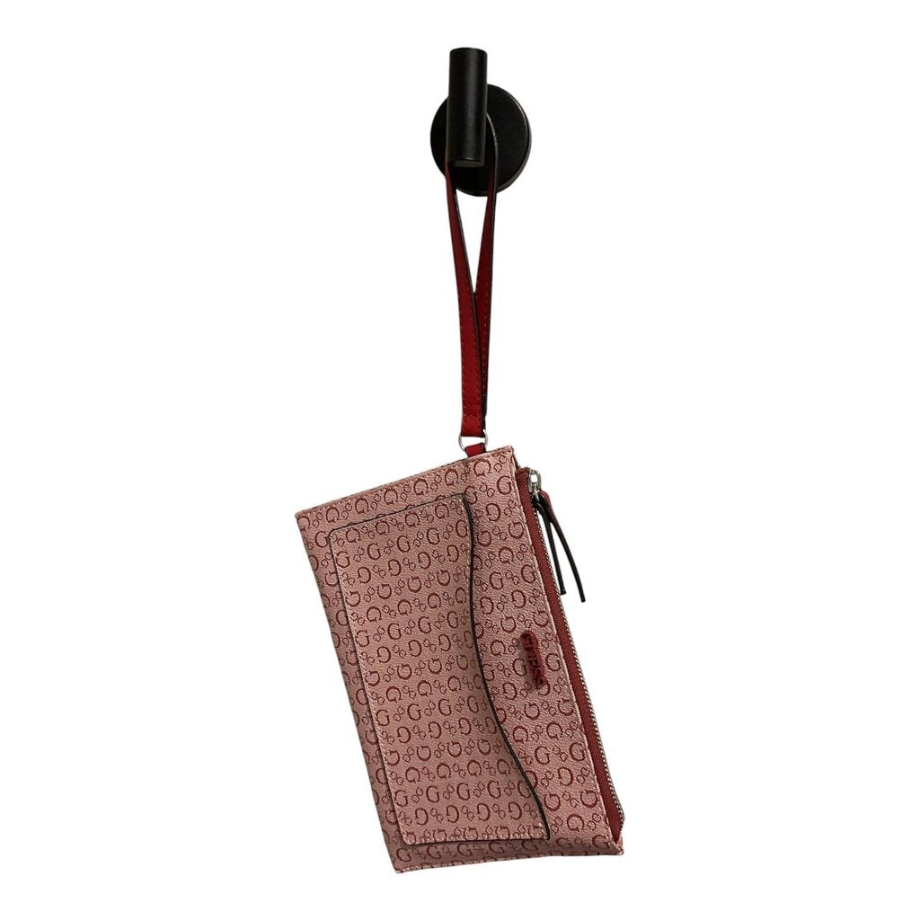 Guess red clutch