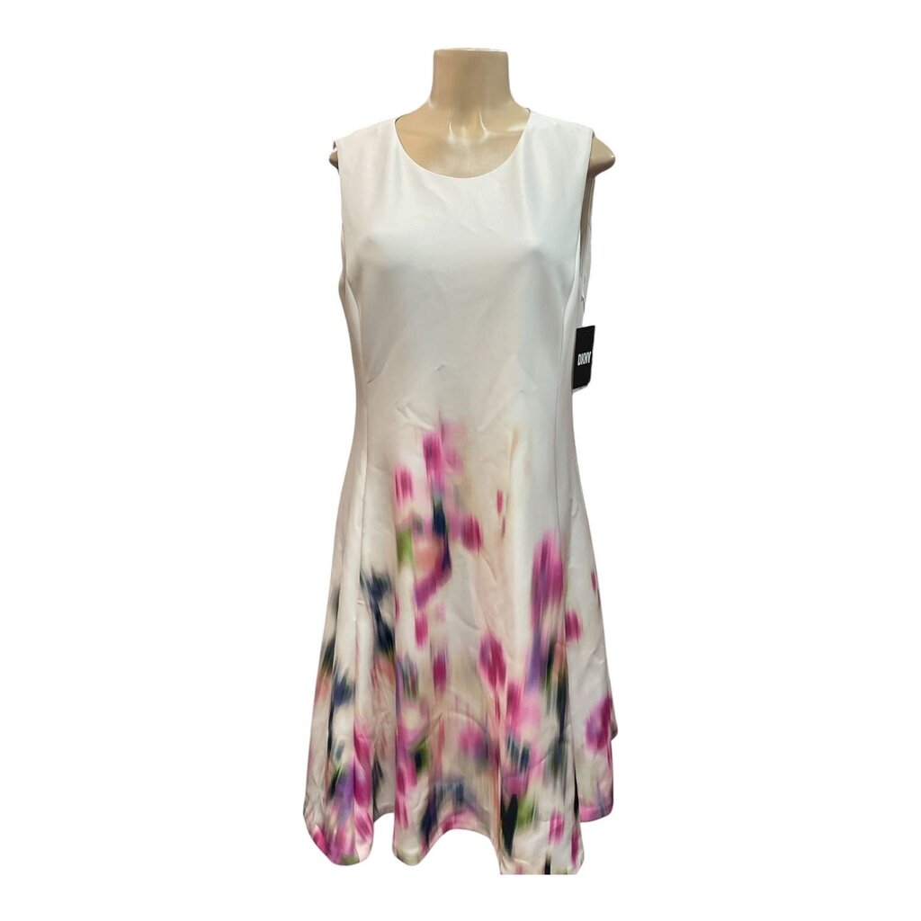 DKNY white multicolor paint dress