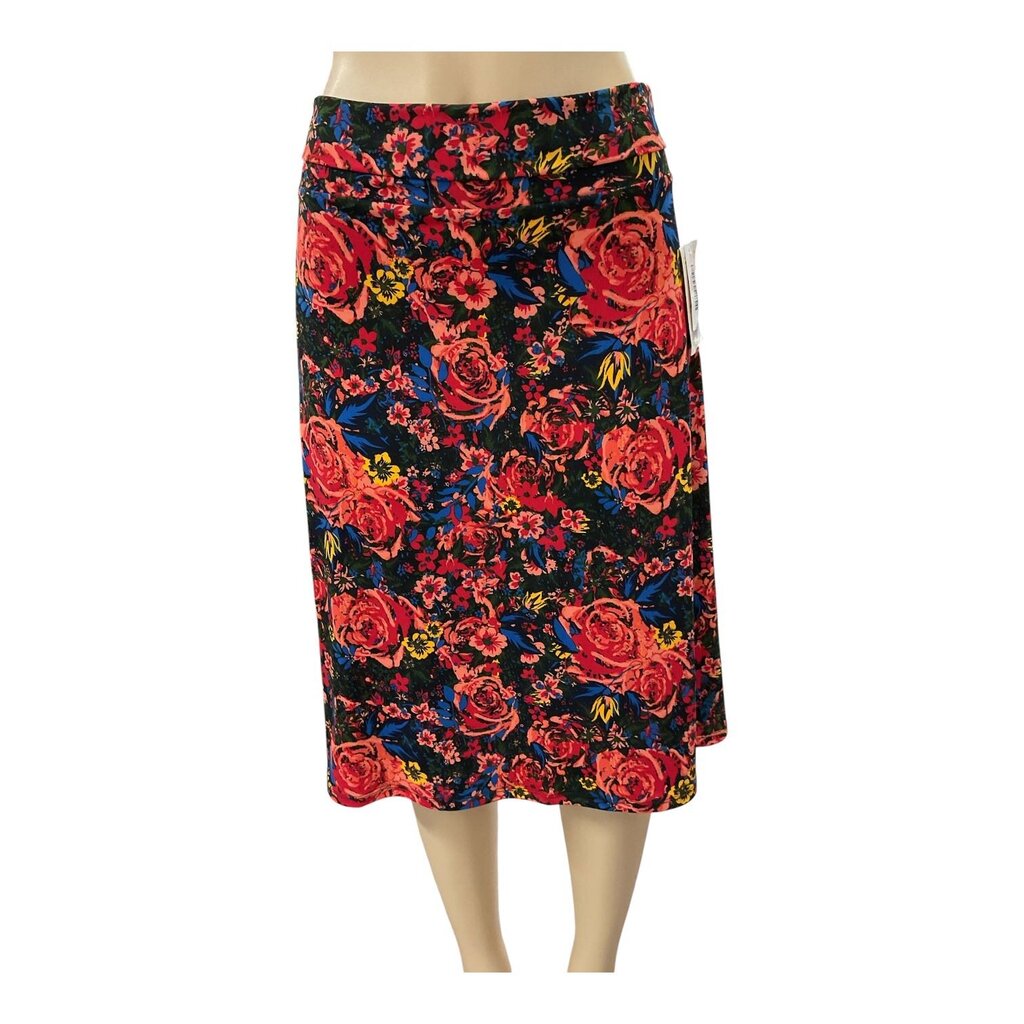 Lula Roe (XL) Floral Printed Pull On Skirt NWT