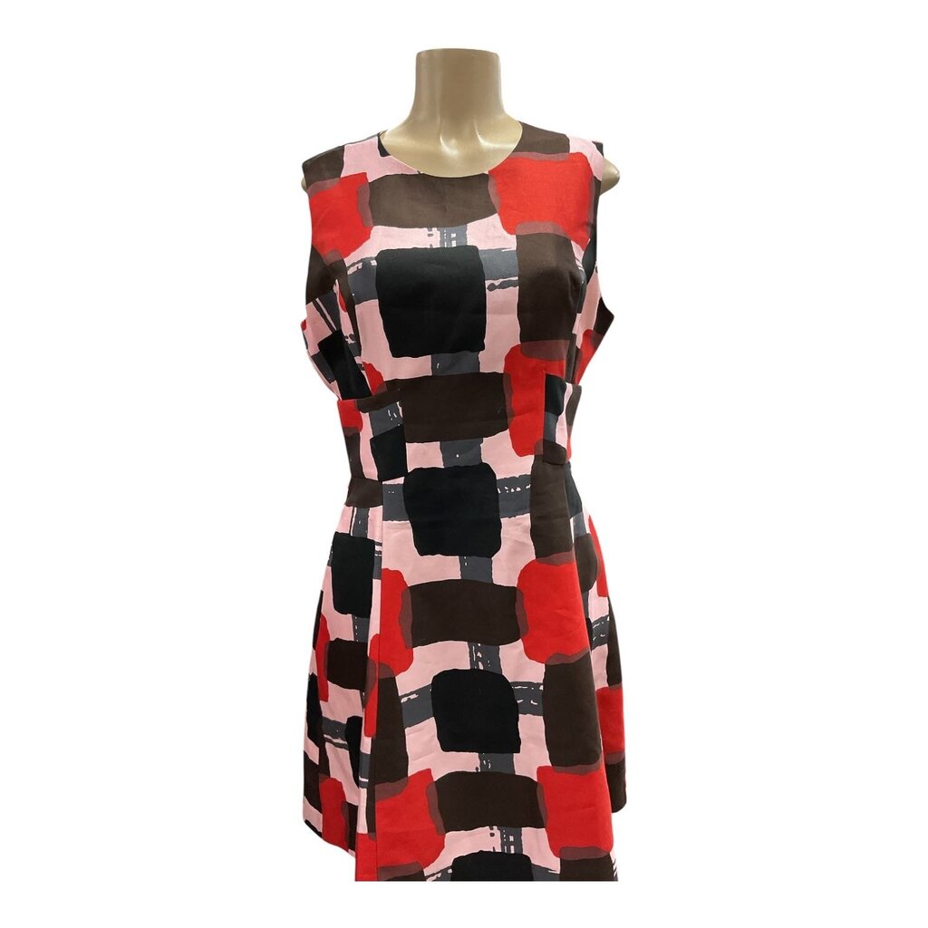 Kate Spade (14) Pink Red Black Geometric Dress