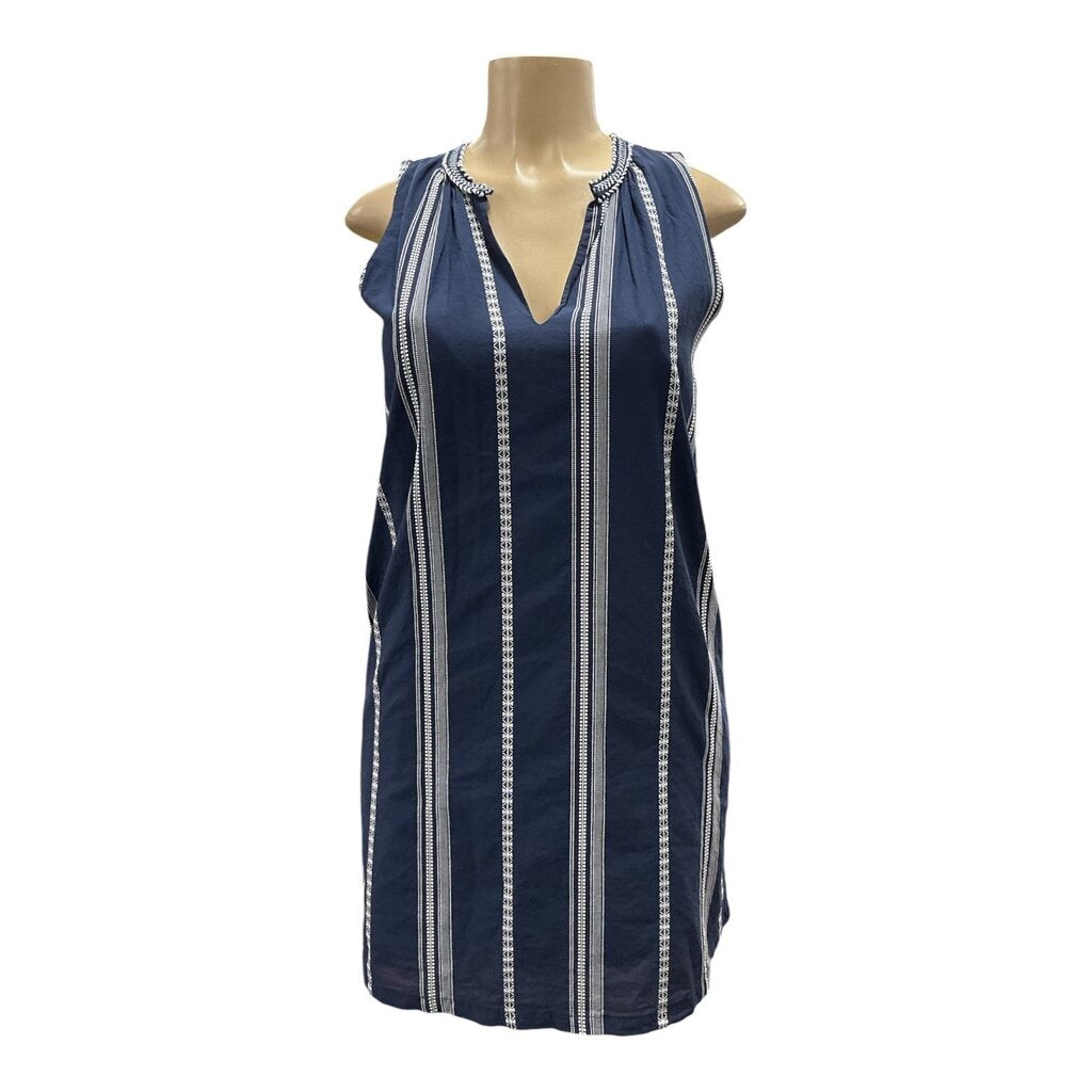EVEREVE (S) BLUE & WHITE DRESS