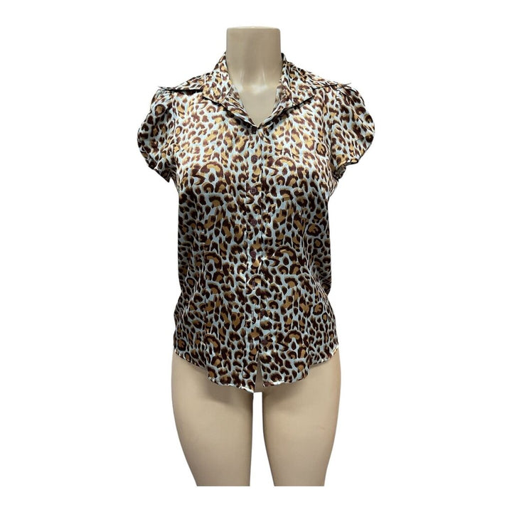 BCBG Maxazria (S) Animal Print Top