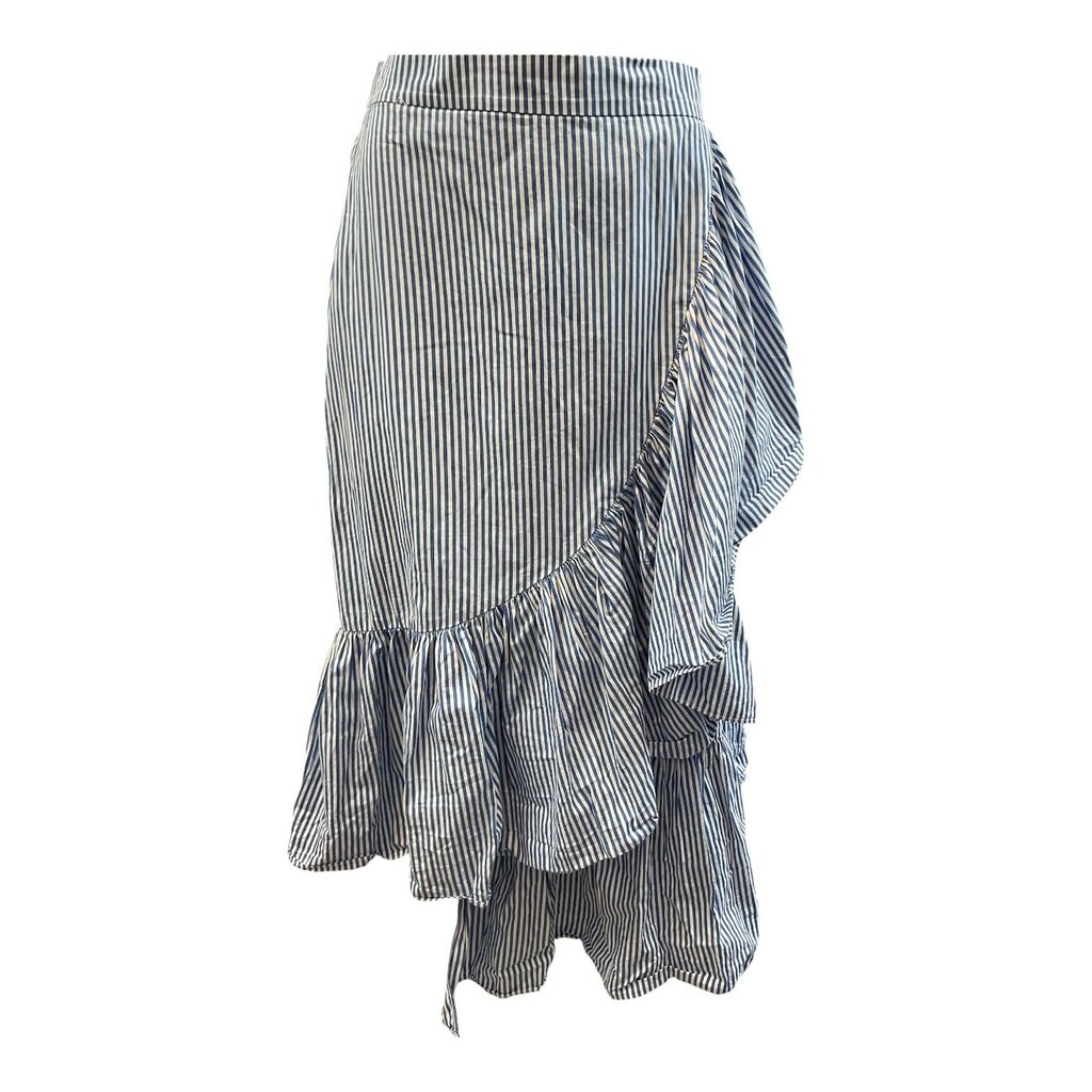 Abound (Med) Blue and White Pleated Skirt Midi