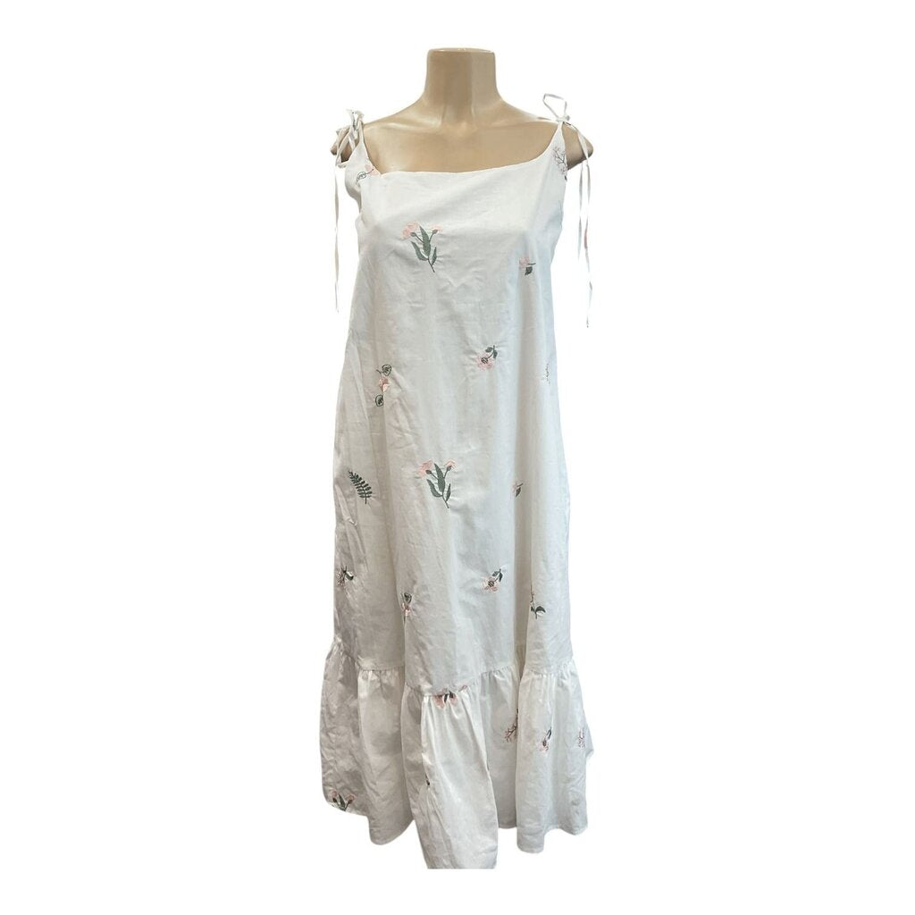 Petal & Pup (Large) White Linen Dress