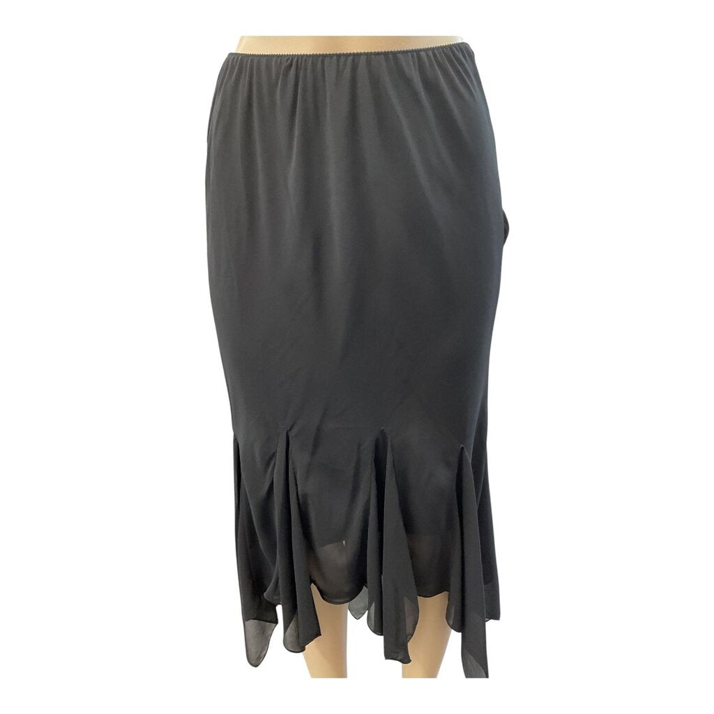 Alex Evenings (Large) Black Sheer Skirt
