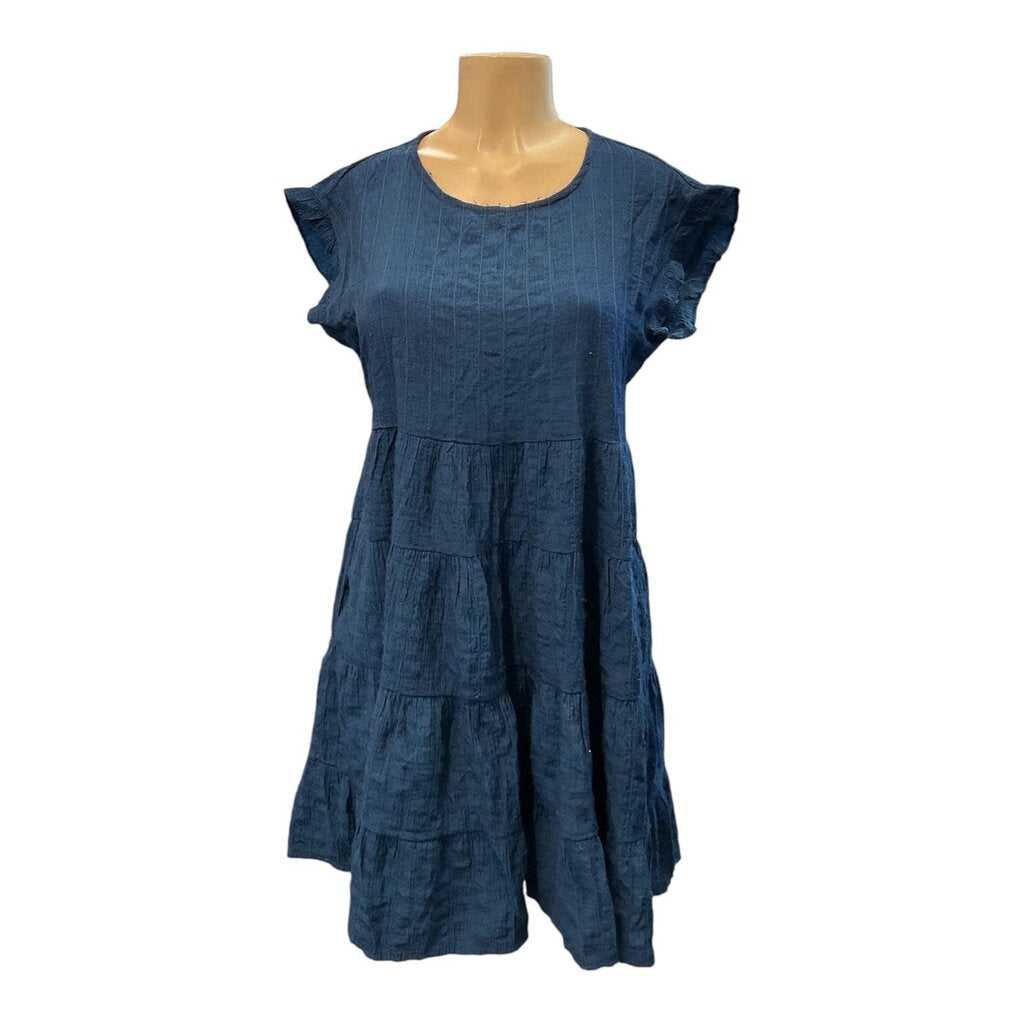 Knox Rose (S) Blue Tiered Dress
