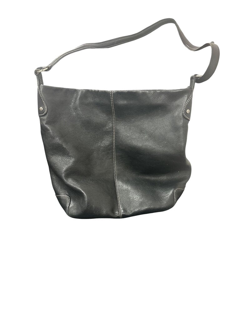 Fossil Black Leather Shoulder Bag