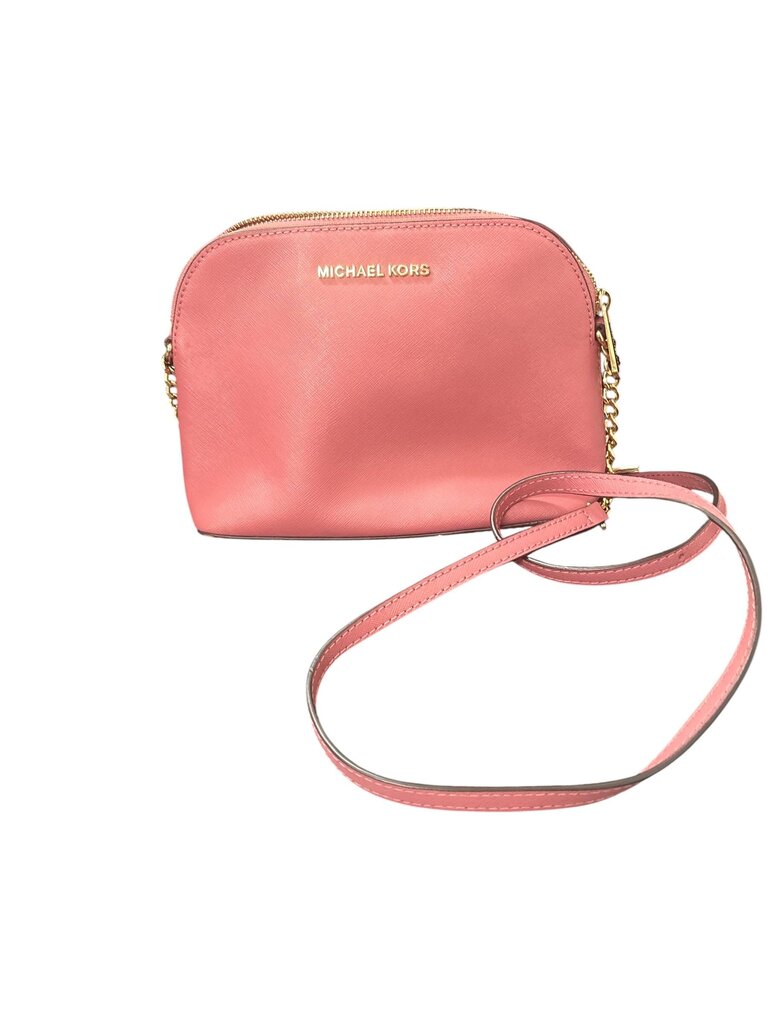 Michael Kors Pink Crossbody w/gold link
