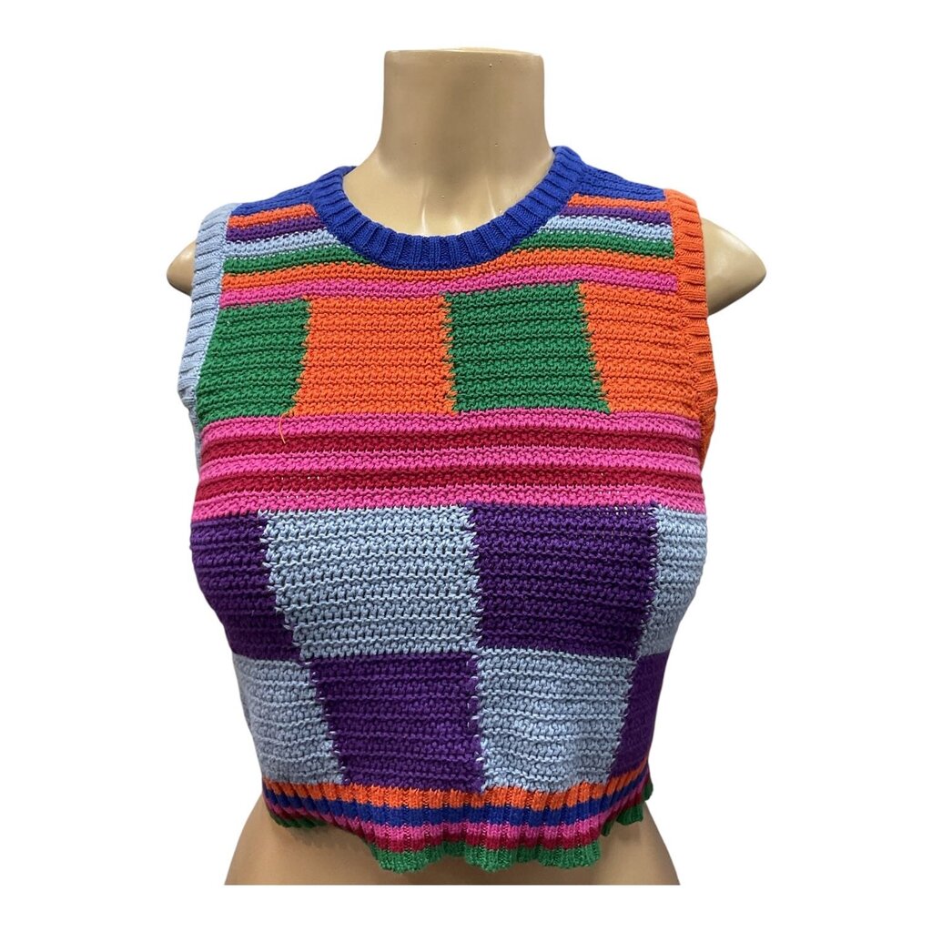 Zara (Small) Multi Patterned Sweater Vest