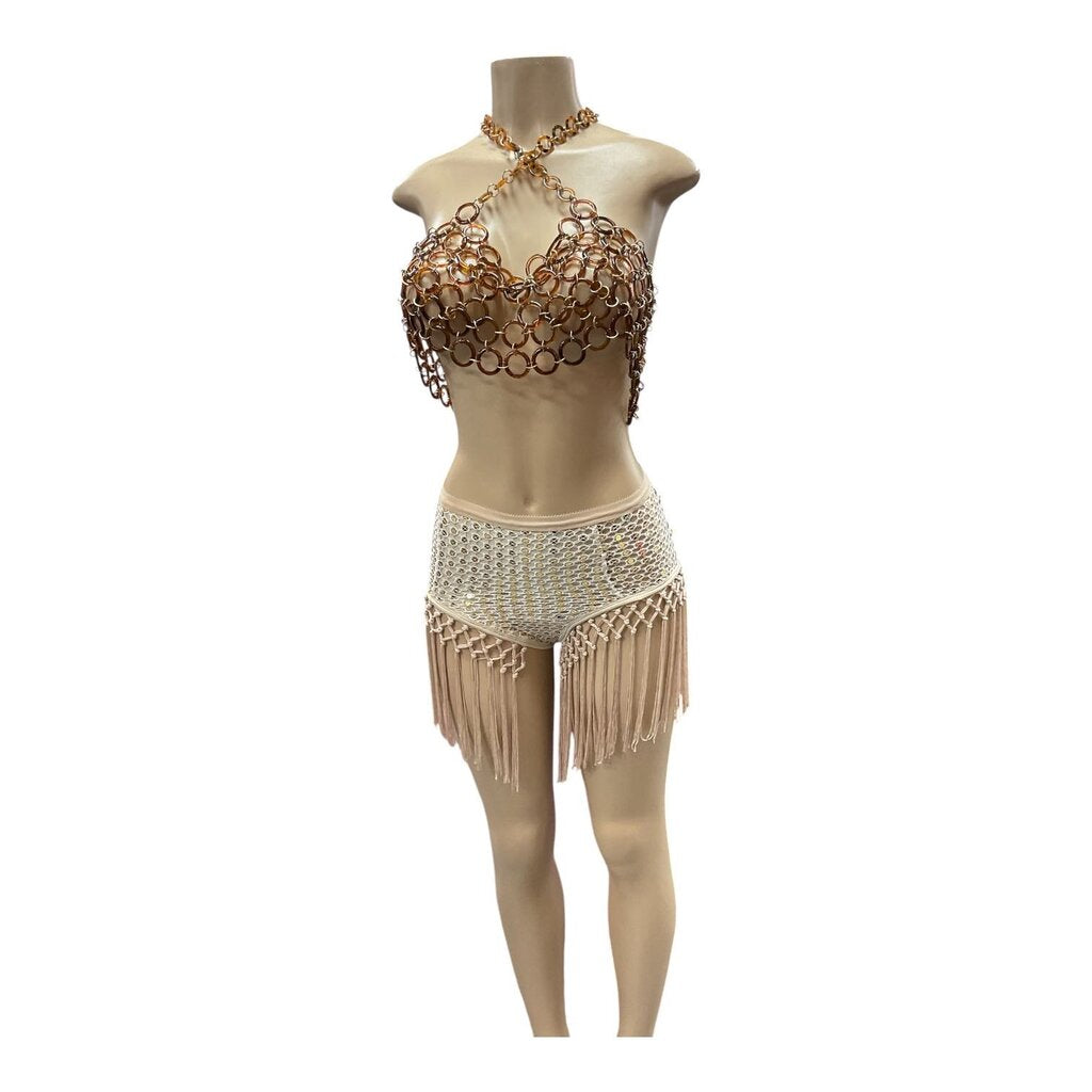 Zara (Med) Limited Edition Coverup with Brown Jangle Belt