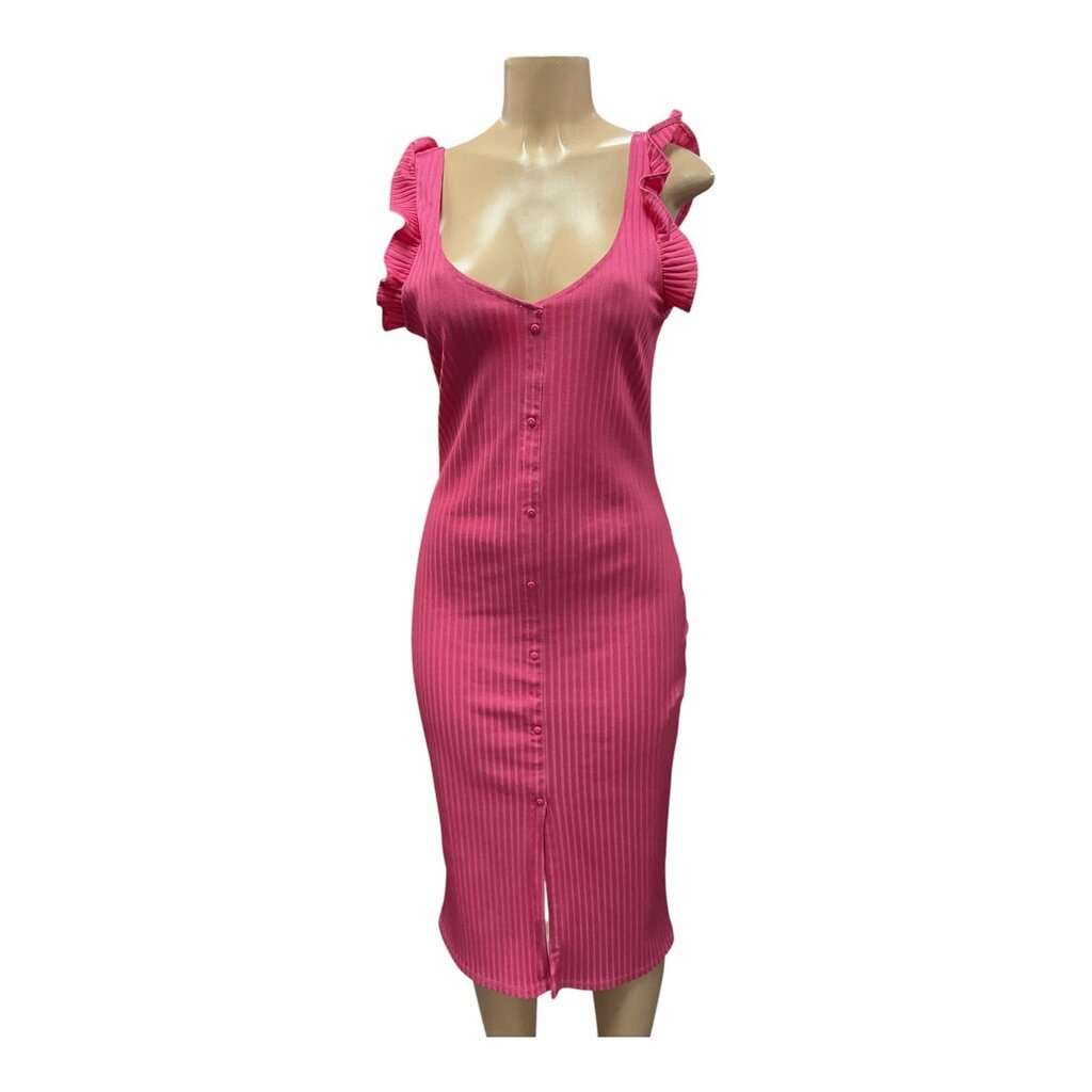Zara (Large) Pink Sleeveless Fitted Dress