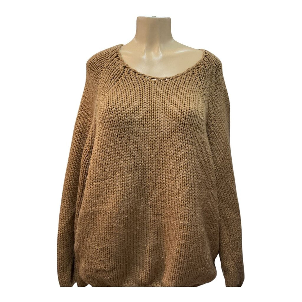 Zara (Large) Camel Wool L/S Sweater