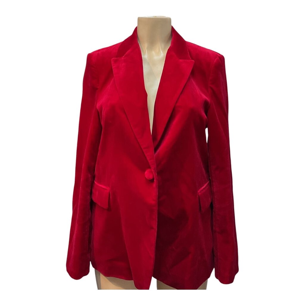Zara (Large) Red Suede Blazer