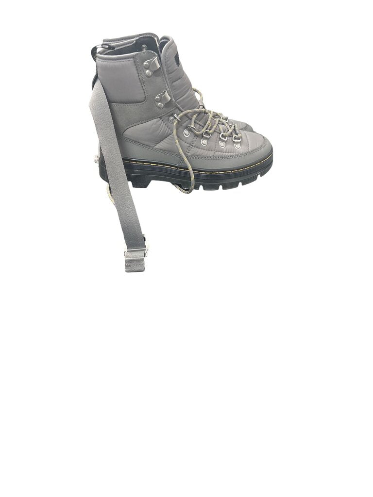Dr. Martens (7L) Grey Combat Booties *
