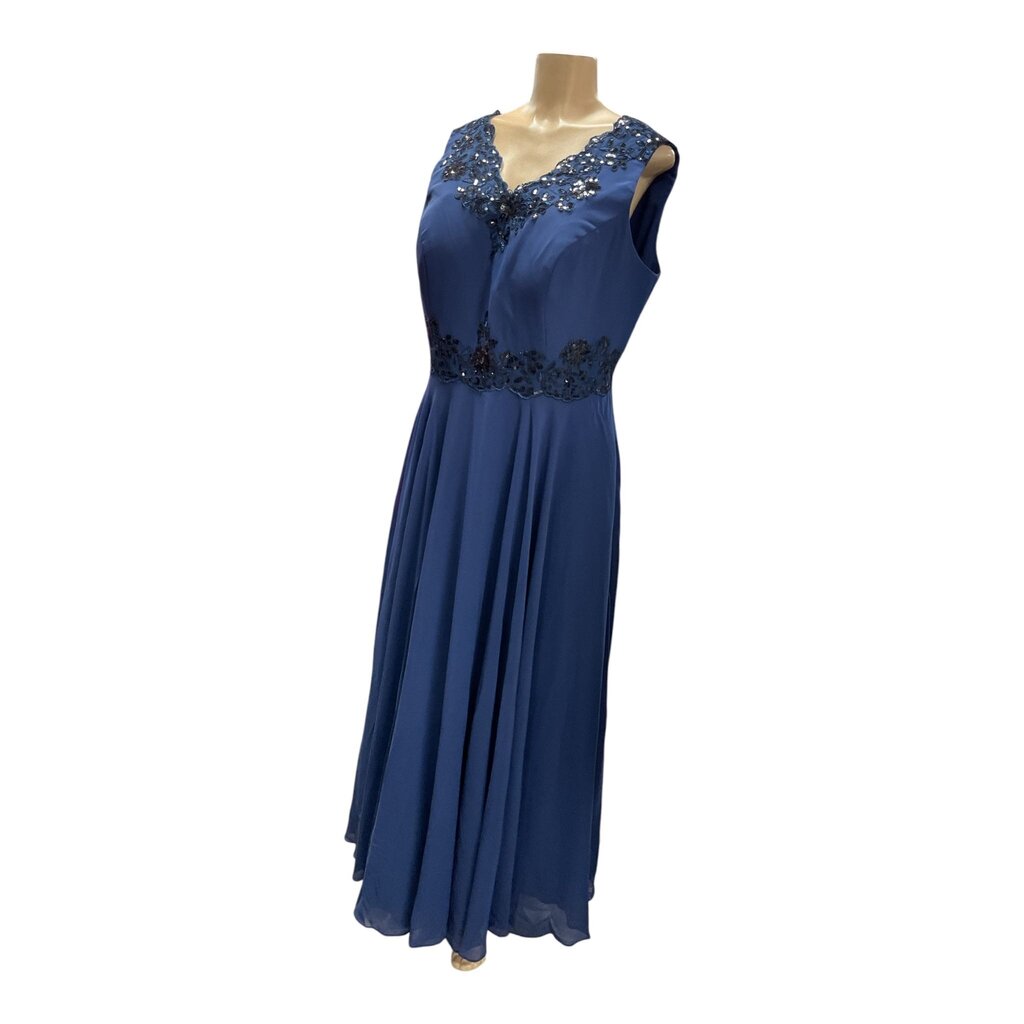 Blue (1X) Formal Long Sequin Dress