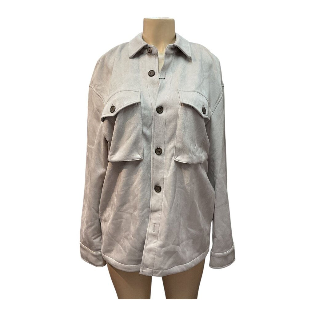 Zara (Med) Grey Suede Men's Jacket