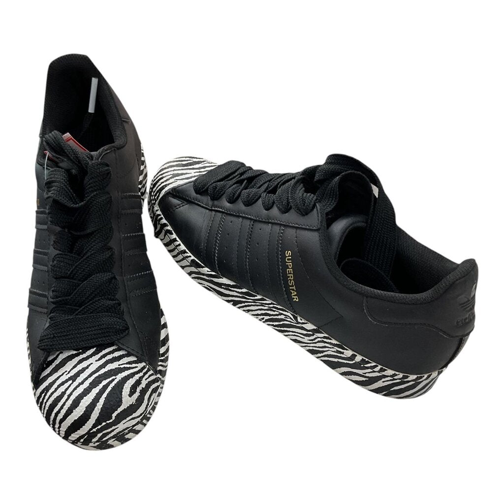 ADIDAS (9.5) BLACK "ZEBRA" SUPERSTAR
