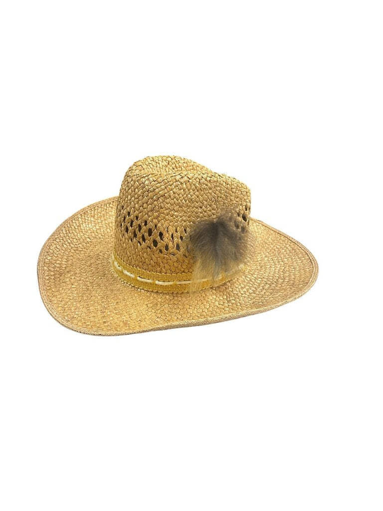 Hush Puppies (xl) Woven Straw Band Adorned Hat