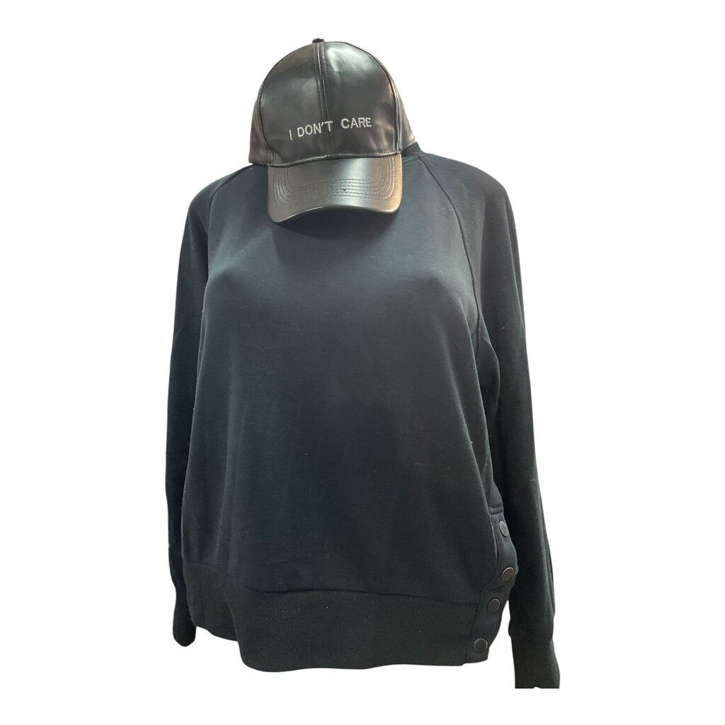 90 Degree (Med) Black Crew Neck