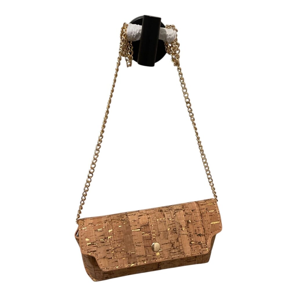 Faux Wood Gold Crossbody