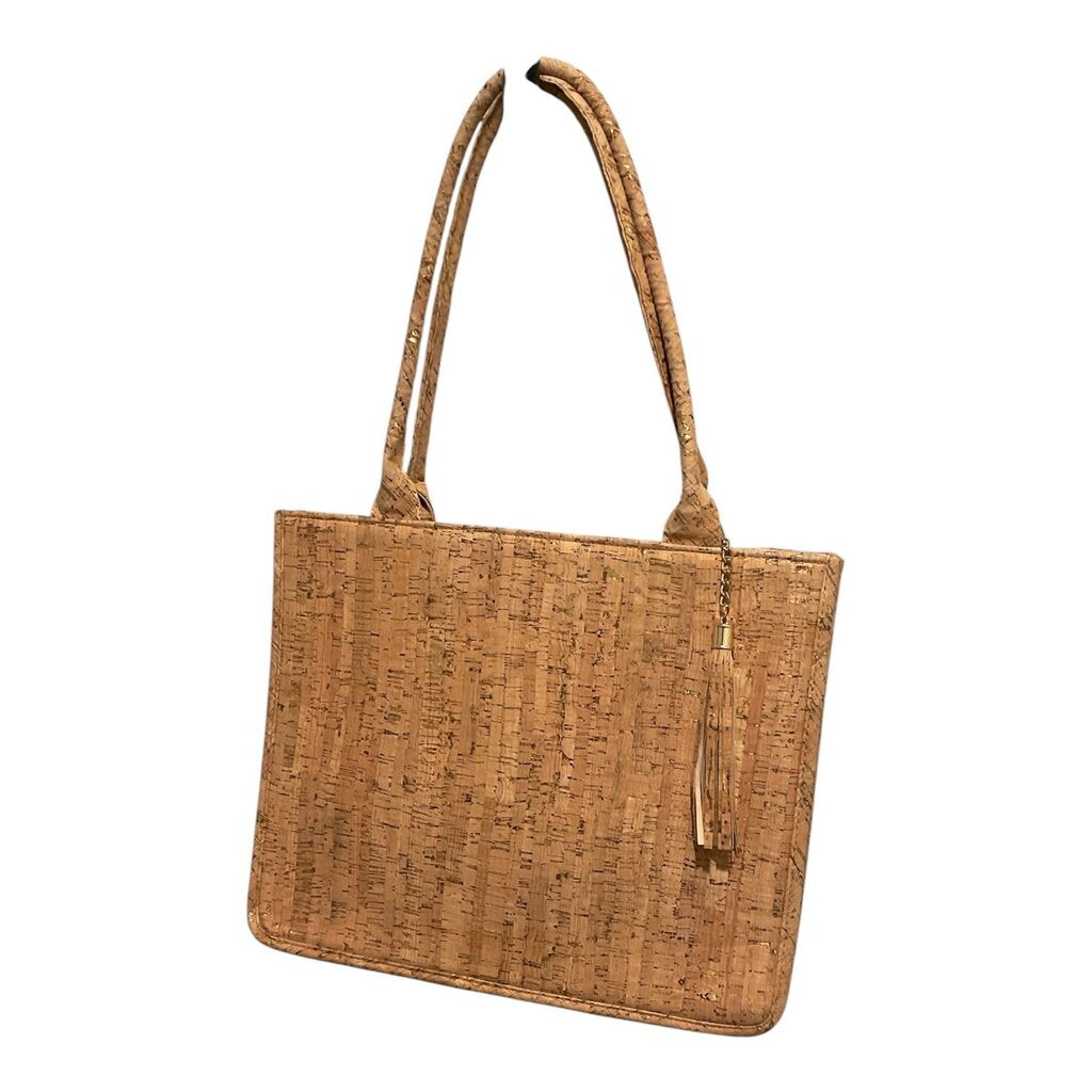 Faux Wood Shoulder Bag