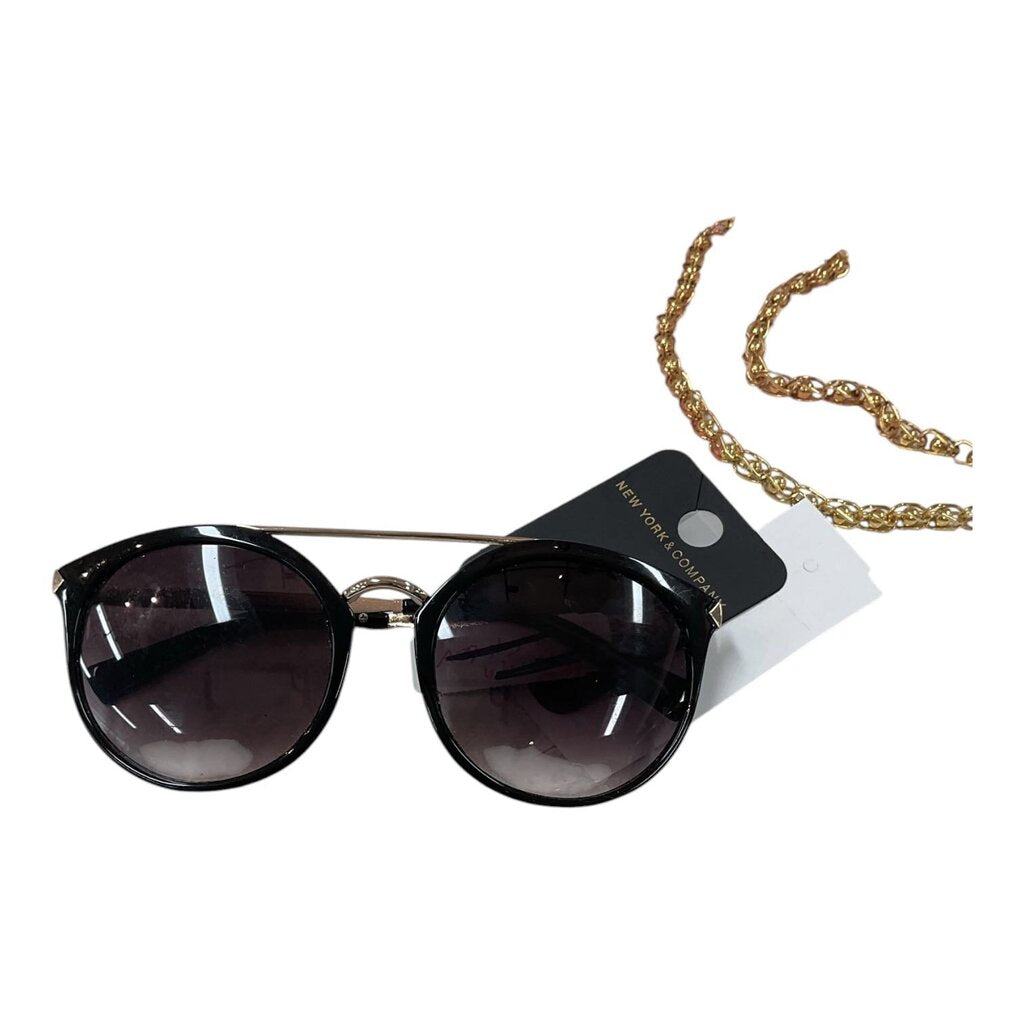 New York and CO Glasses Black and Gold Rim*