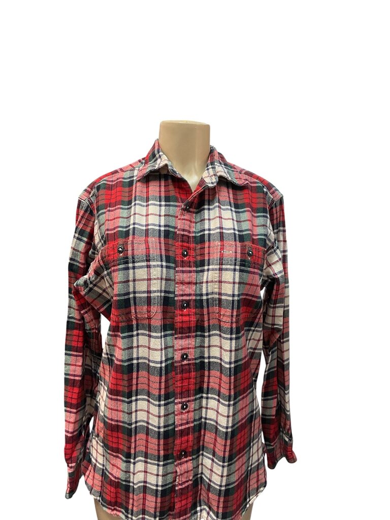 American Living (Med) Red and Green L/S Button Down