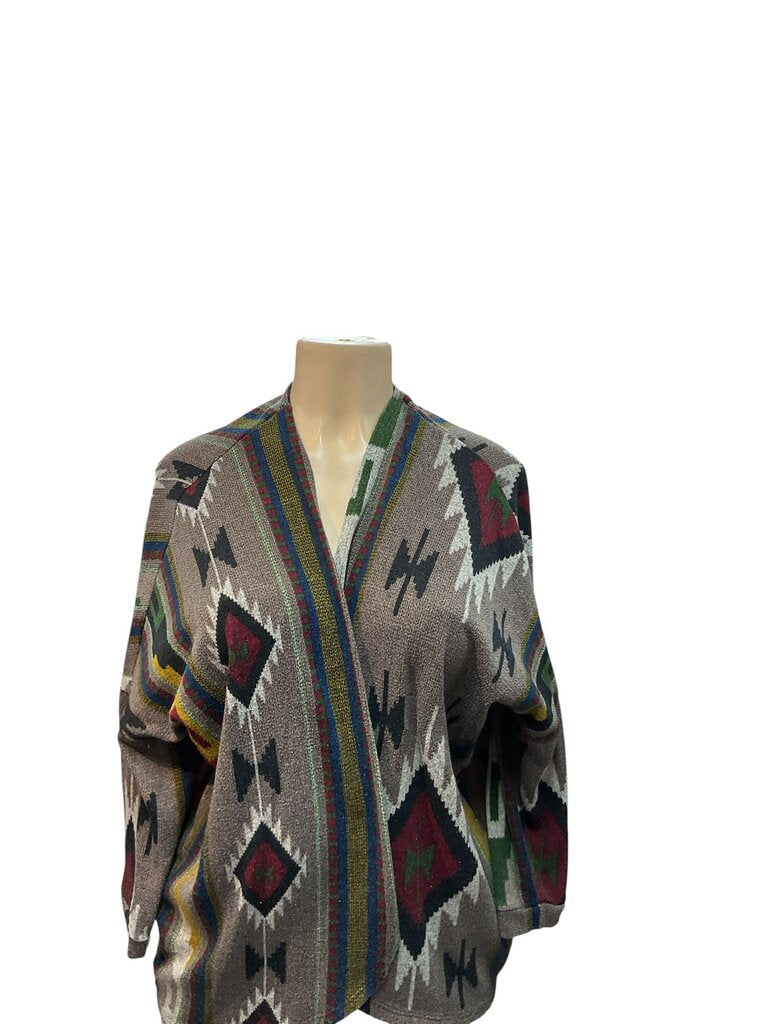Painted Threads (XXL) Aztec Design Grey and Maroon