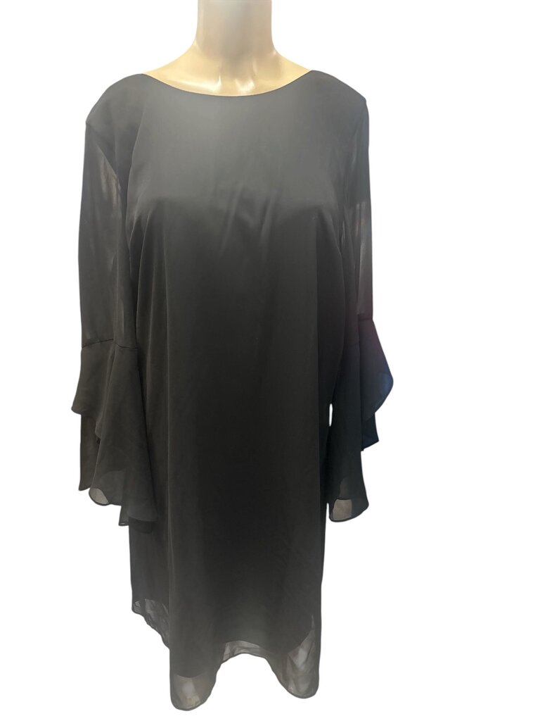 Thalia Sodi (XXL) Black Deep Sheer Necklace Dress
