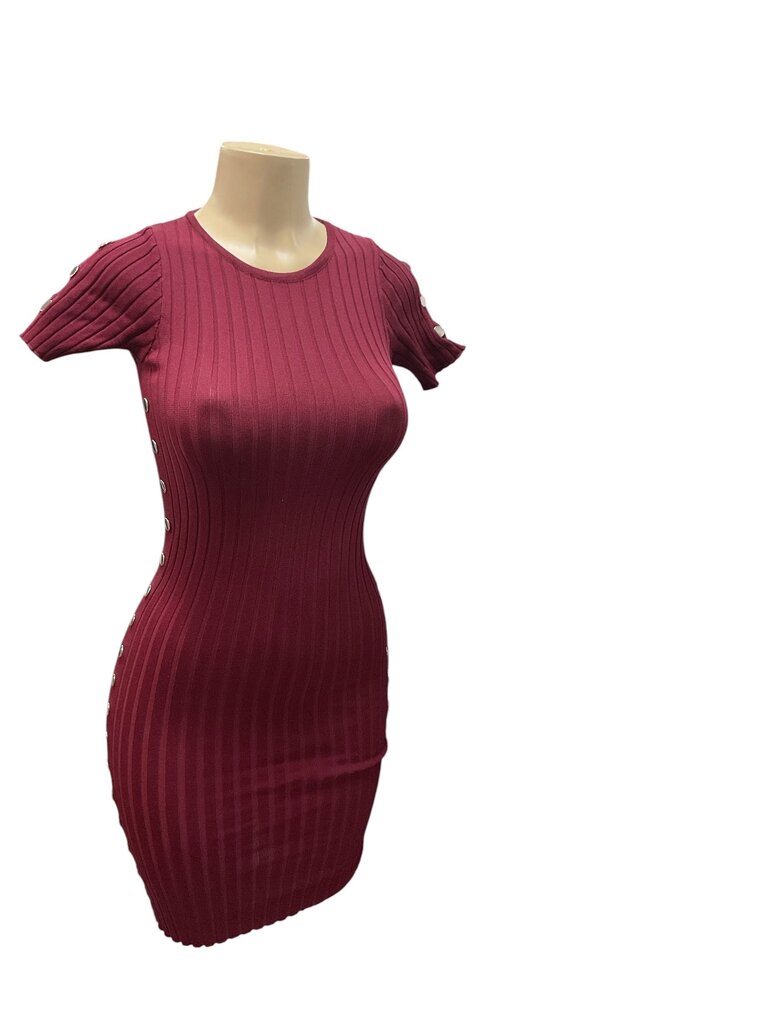 Burgundy (Small) Fitted Sweater Dress