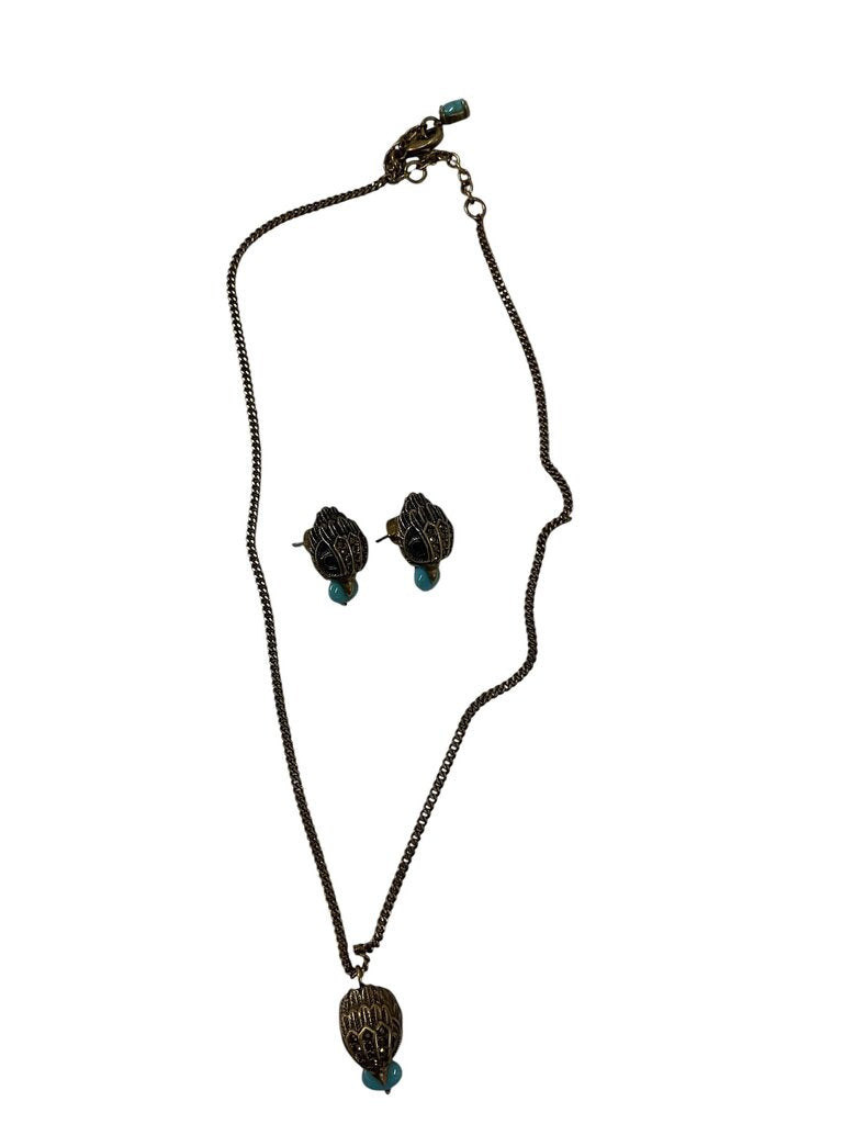 Kurt Geiger London Gold Eagle Head Jewelry Set