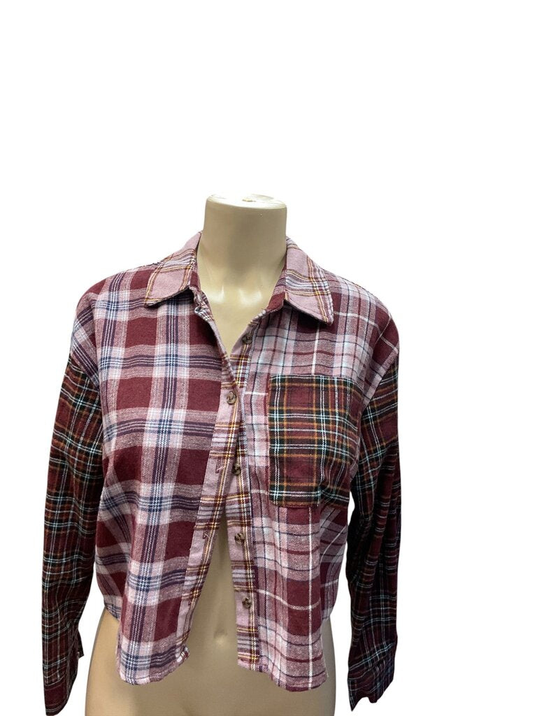 Forever 21 (Small) Red Plaid Button Down