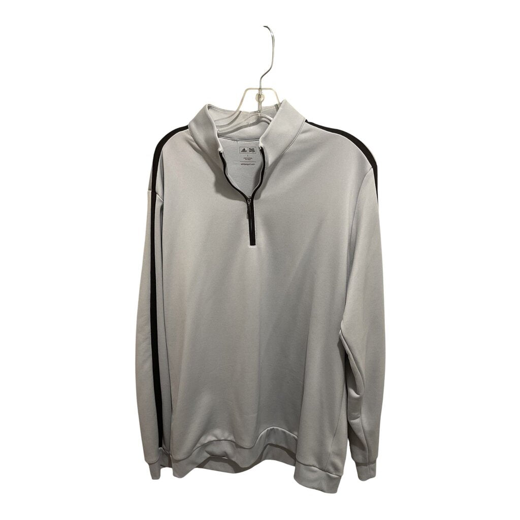Adidas (L) SILVER GRAY 1/4 ZIP SWEATSHIRT