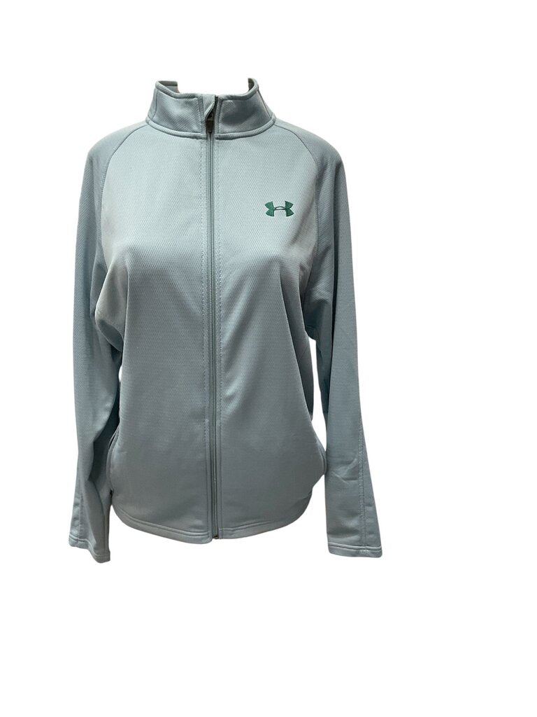 UNDER ARMOUR (L) BLUE TEXTURED ZIP JACKET