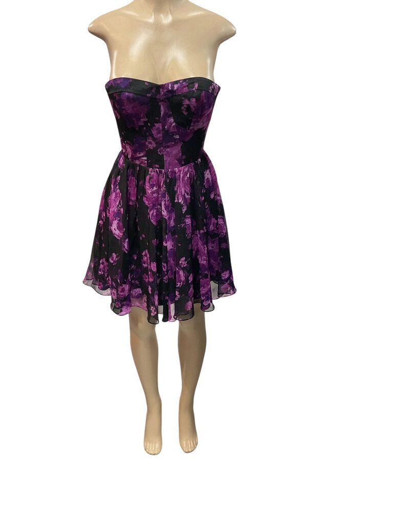 Guess (2) by Los Angeles Purple and Black Sleeveless Dress